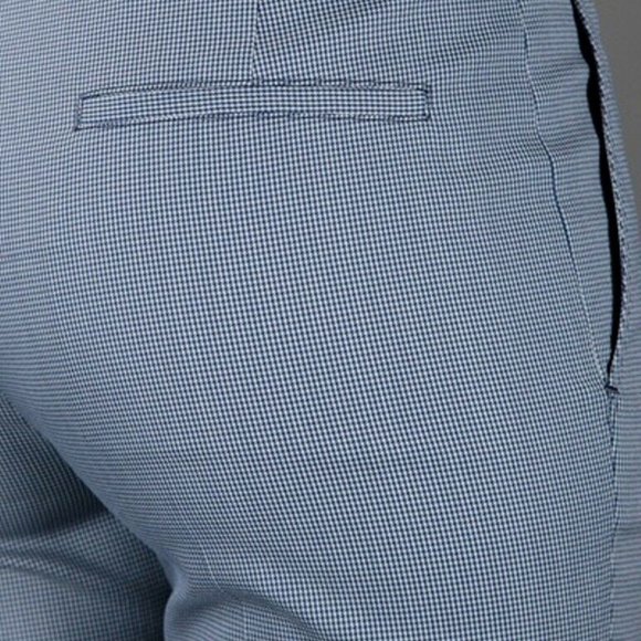 RED VALENTINO Checked SLIM FIT Trouser PANTS Grey - Picture 4 of 4